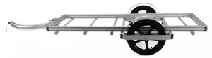 64B bicycle trailer with wheels positioned to carry short, heavy loads.